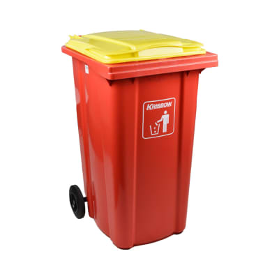 Gambar Krisbow 240 Ltr Tempat Sampah Plastik Neo - Merah