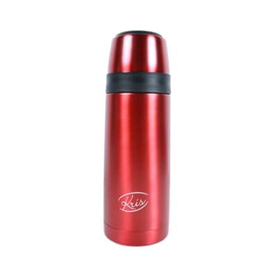 Gambar Krishome 350 Ml Botol Vacuum Flask Stainless - Merah