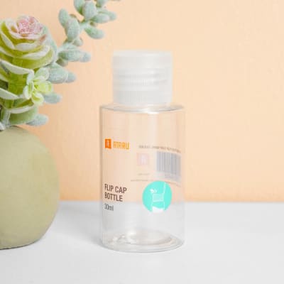 Gambar Ataru Botol Cairan Dengan Tutup Pet 30 Ml - Transparan