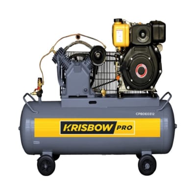 Gambar Krisbow Kompresor Angin Diesel 5.5hp 340l 12bar Cpbde0534