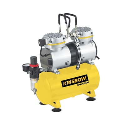 Gambar Krisbow Kompresor Airbrush Twin Cylinder Crdpa002