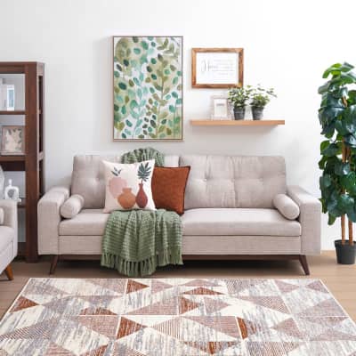 Gambar Nordia Kenora Sofa Fabric 3 Seater - Cokelat Sand