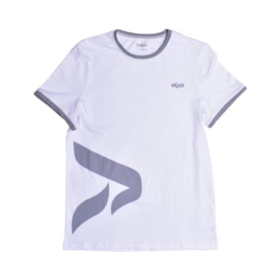Gambar Alph T-shirt Wanita Katun Ukuran M - Putih