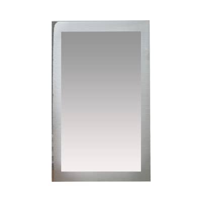 Gambar Kris Cermin Dinding Dekorasi Kamar Mandi Dengan Led 90x60 Cm