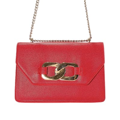 Gambar Chrisbella Thys Tas Selempang Cross Gold Chain - Merah