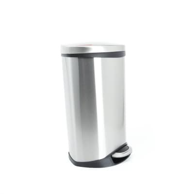 Gambar Tempat Sampah 18 Ltr Stainless Round - Silver Matt