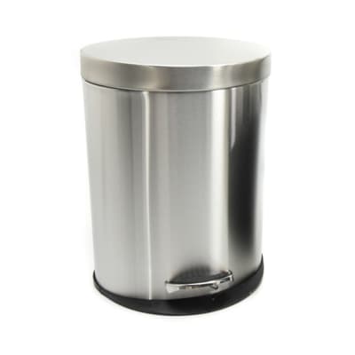 Gambar Krisbow 12 Ltr Tempat Sampah Stainless Oval Matt