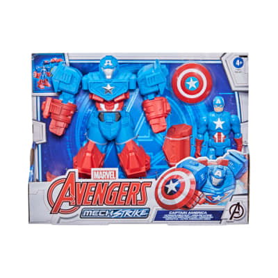 Gambar Marvel Set Action Figure Mech Strike Captain America F1669