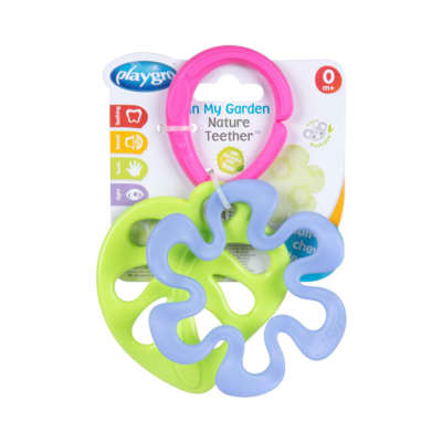 Gambar Playgro Kerincingan Bayi Teether In My Garden Nature Cpl156