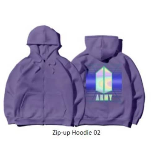 Jual Bts Vr Ukuran Xl Zip Up Hoodie 02 Ungu Terbaru | Ruparupa