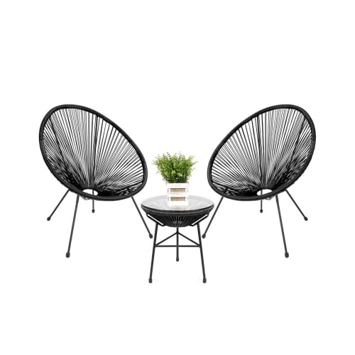 Kursi Outdoor Tali Hitam