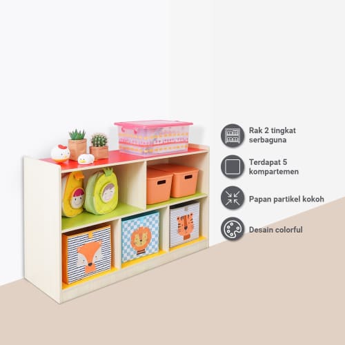 ABBY 2 TIERS BOOKCASE