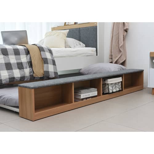 BIEL BED UPHOLSTER+WDRB W/DRWR+DESK(S/6)