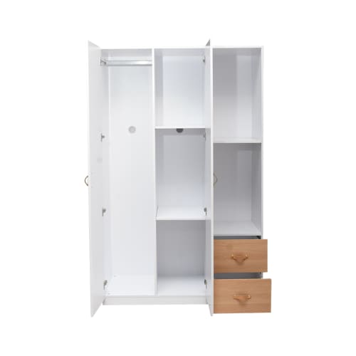 BIEL BED 100+WARDROBE W/ STRG+DESK (S/5)