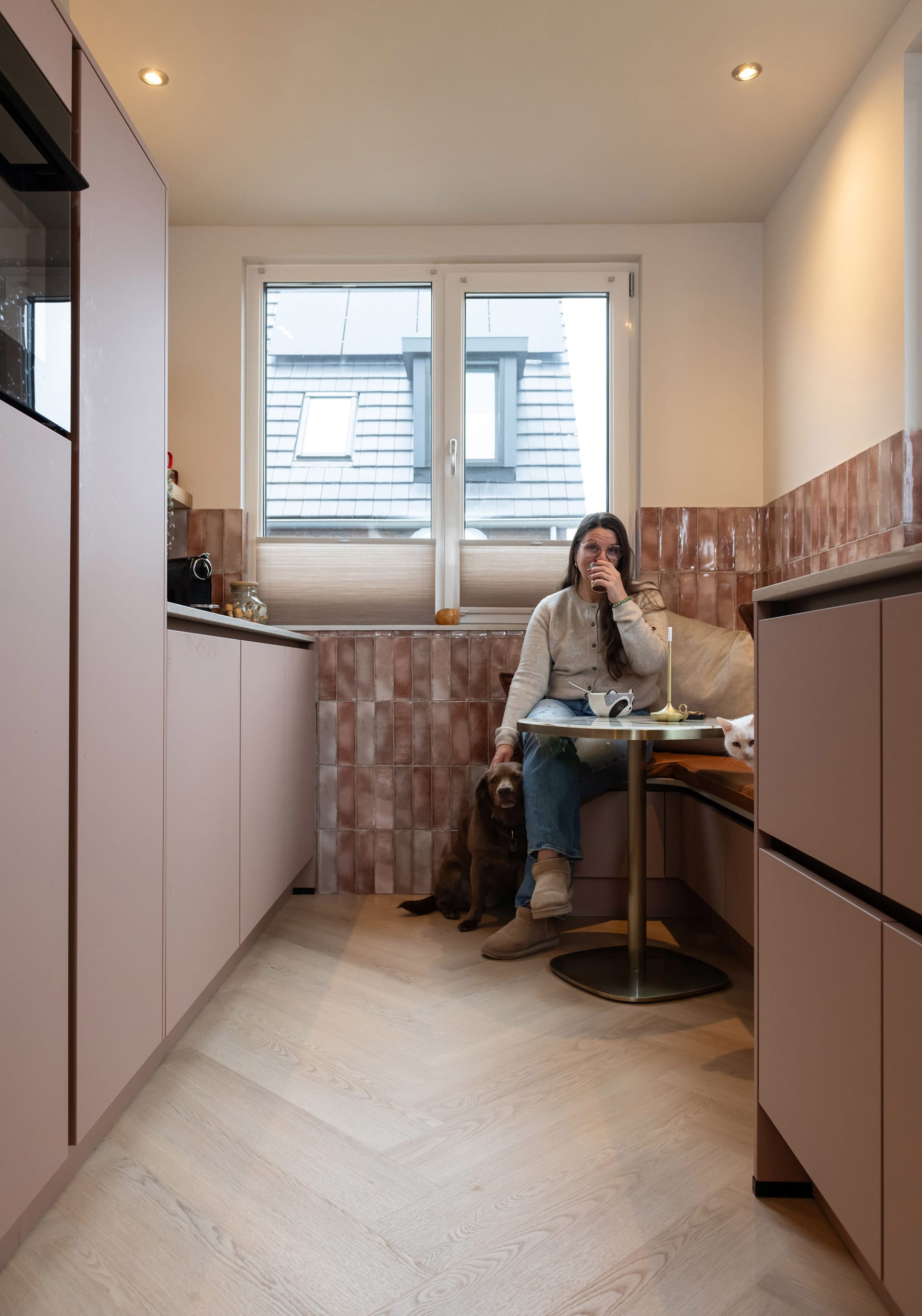 Parallelle keukenopstelling van Selma van der Heiden in Deventer