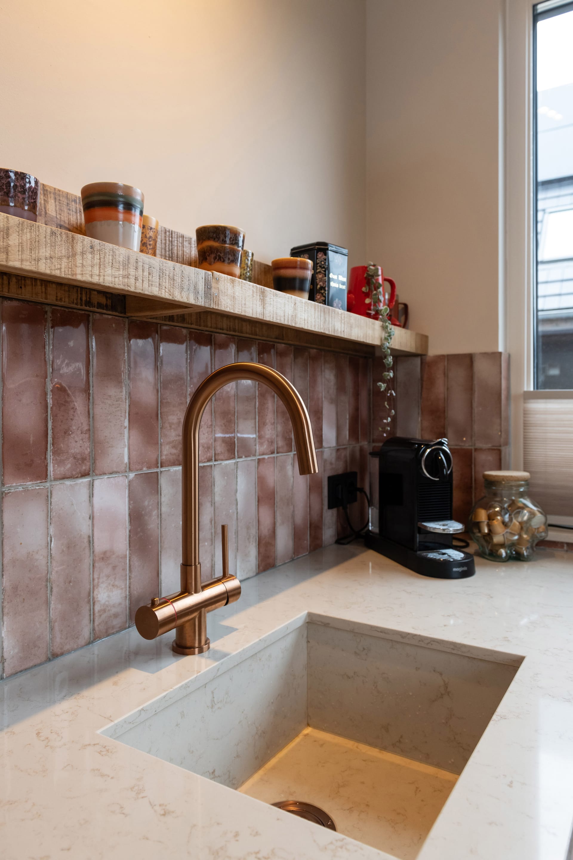 Overzicht van de bohemian keuken van Selma van der Heiden in Deventer