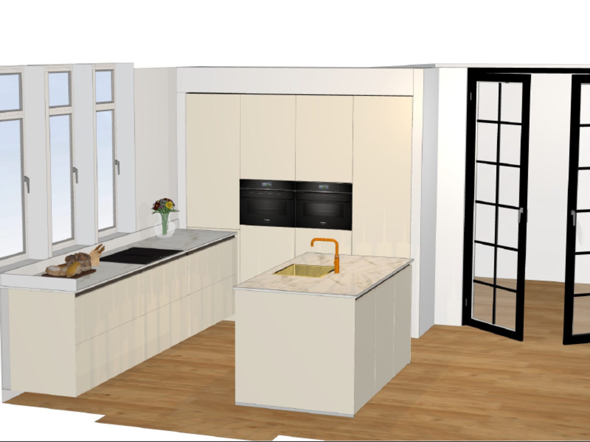 Gratis 3D keukenontwerp