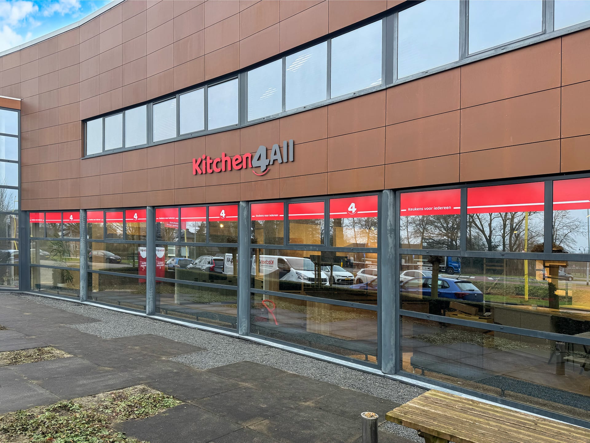 De showroom van Kitchen4All Barneveld