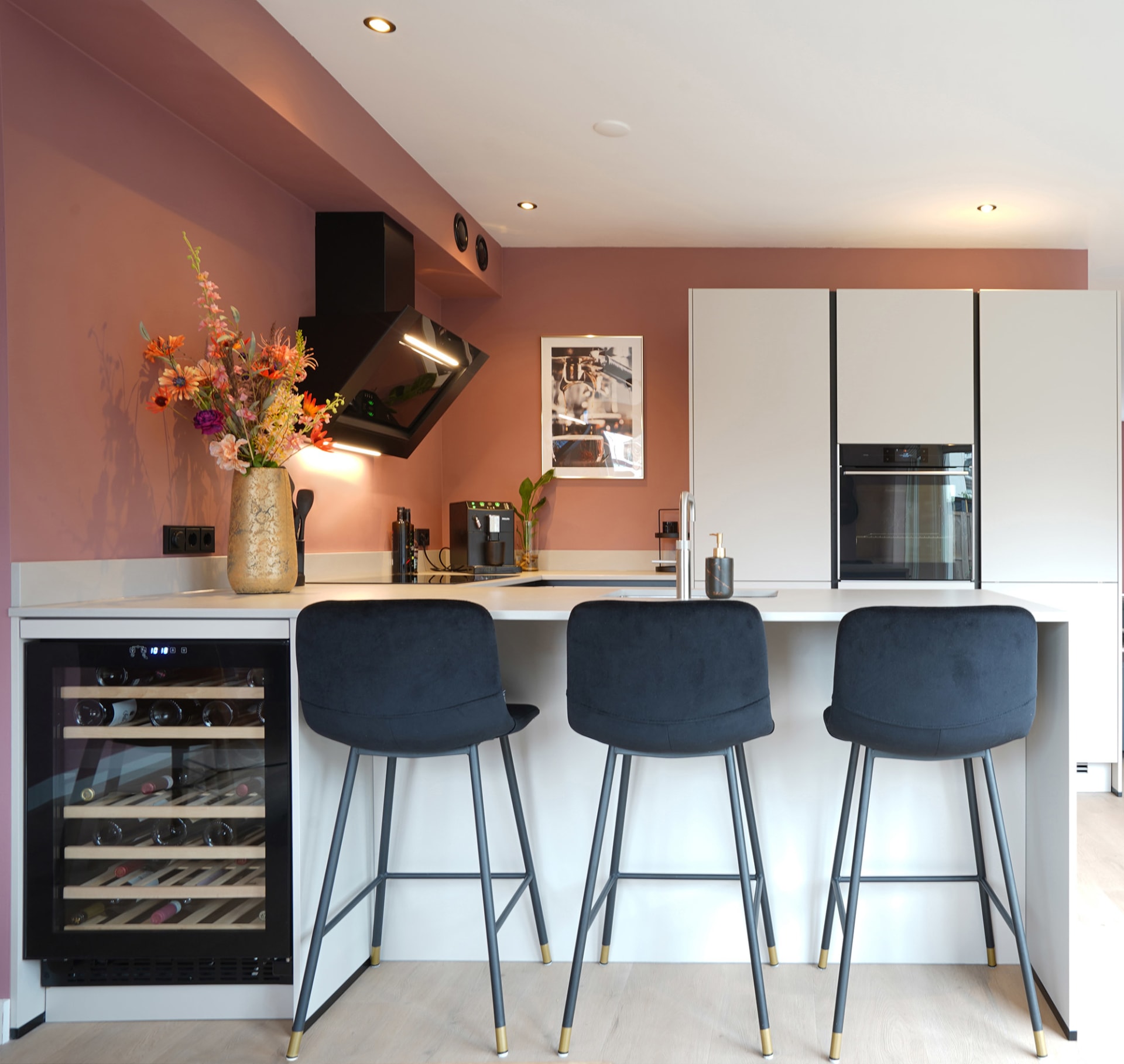 Moderne keuken bij Familie Vahl in Dronten