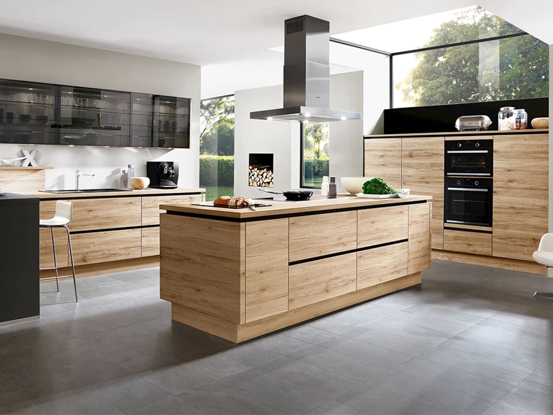 Landelijke keuken met kookeiland en details