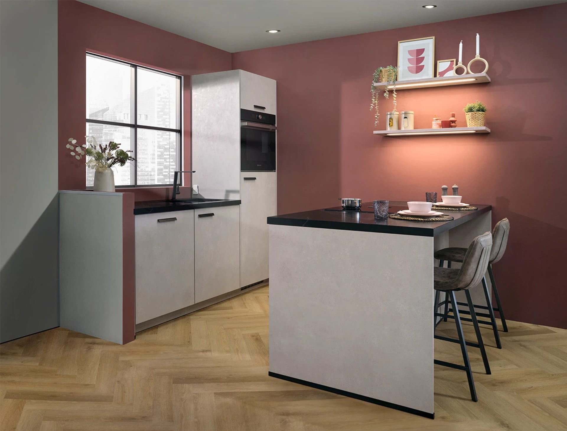 Complete keuken Riva Beton Sand