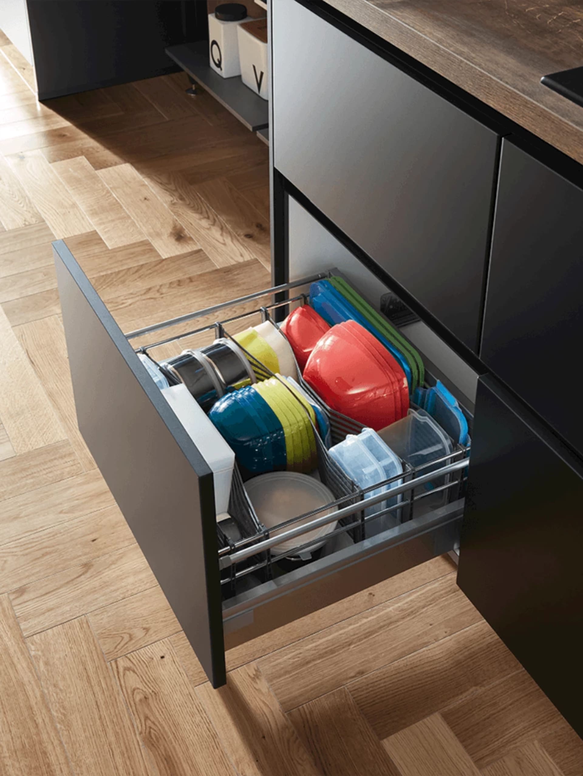 Indeling kasten keuken