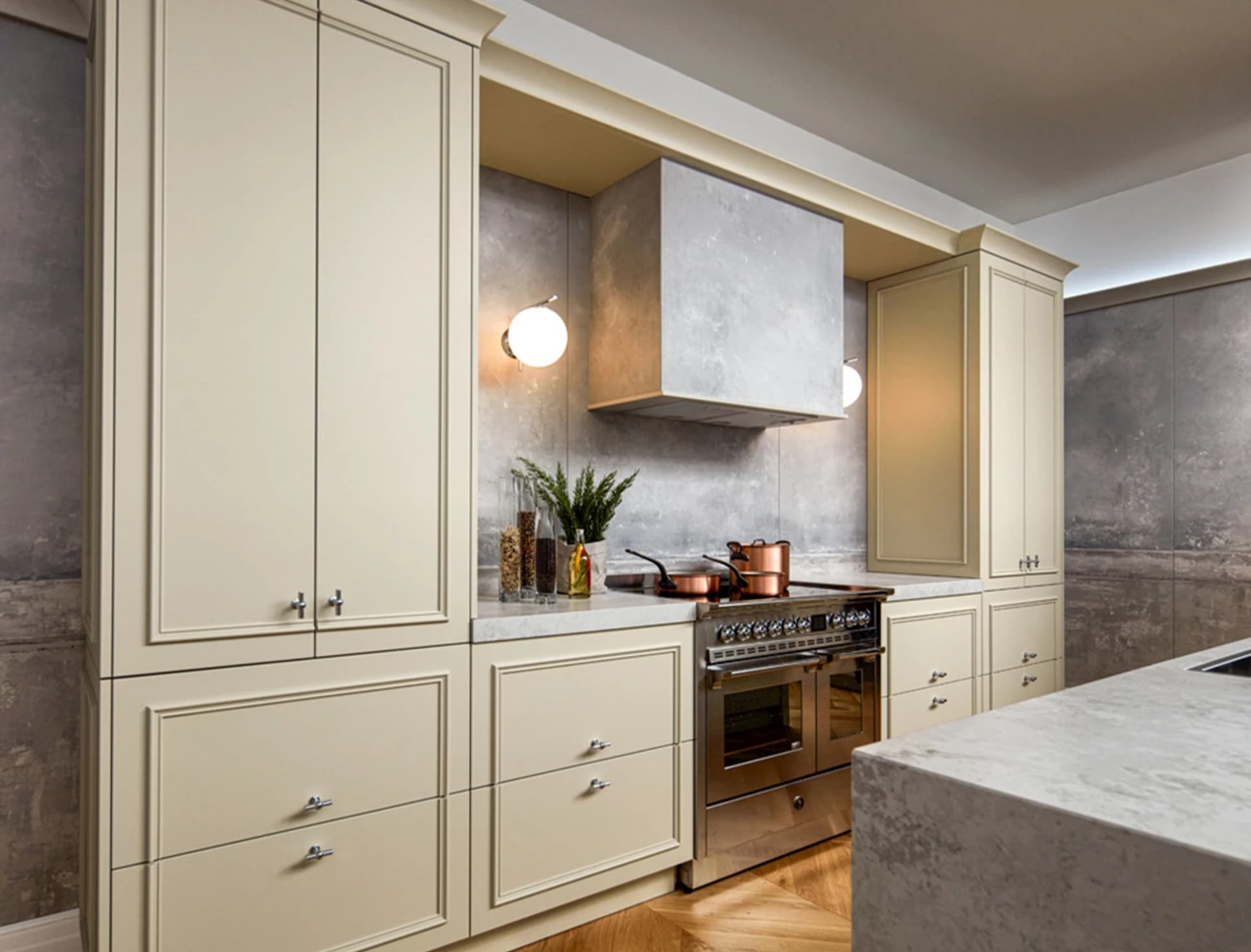 Keukens met kaderfront