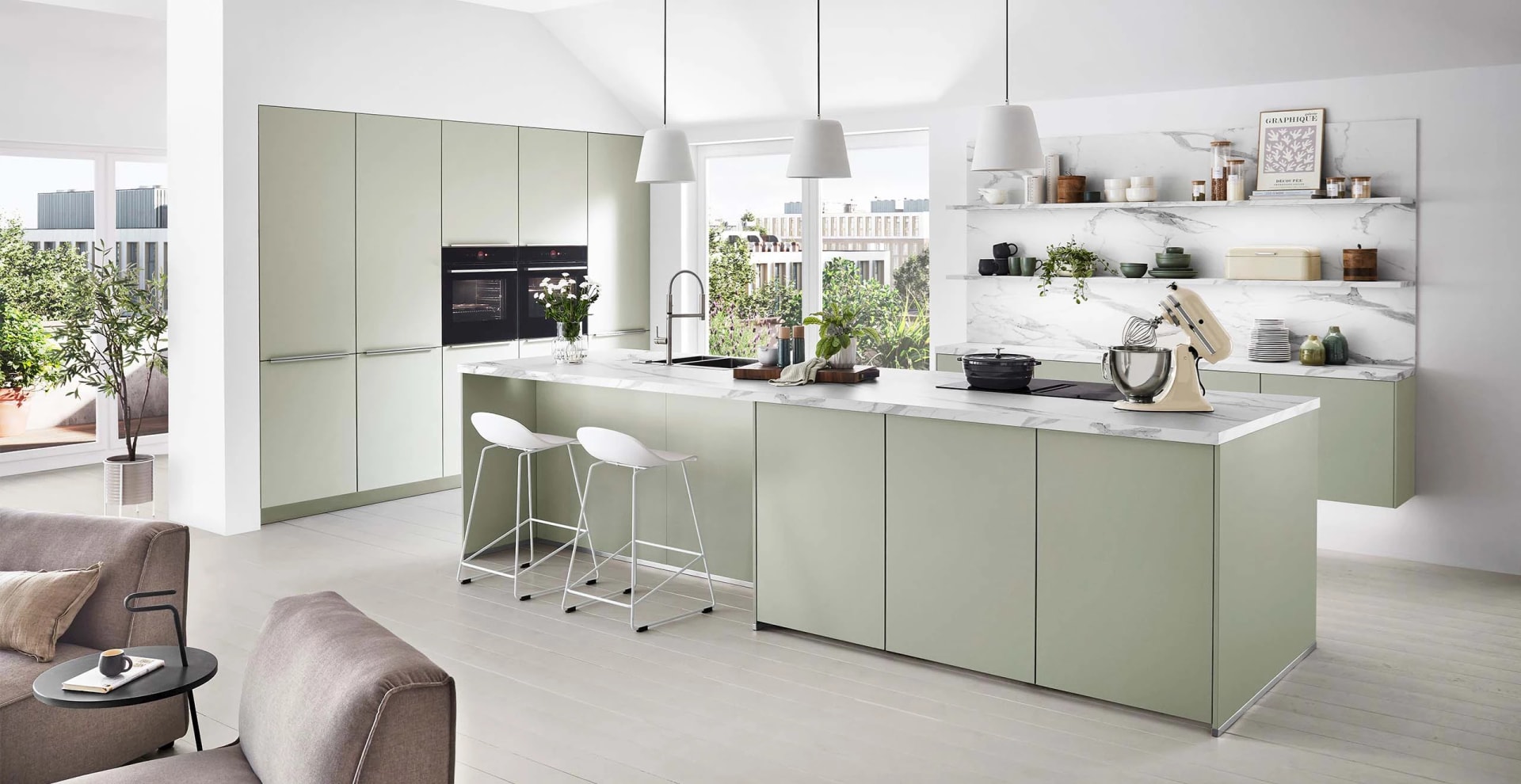 Kookeiland met bar (2)