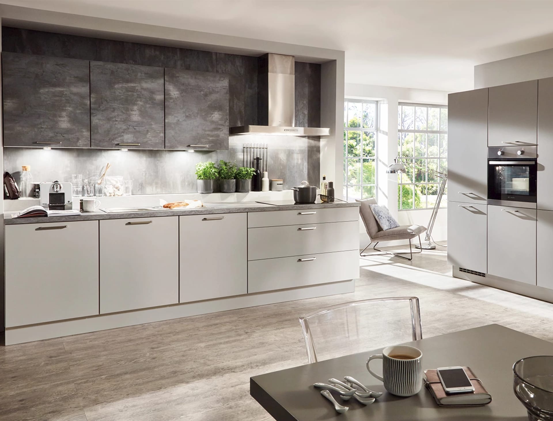 Landelijke keuken in taupe kleur (1)