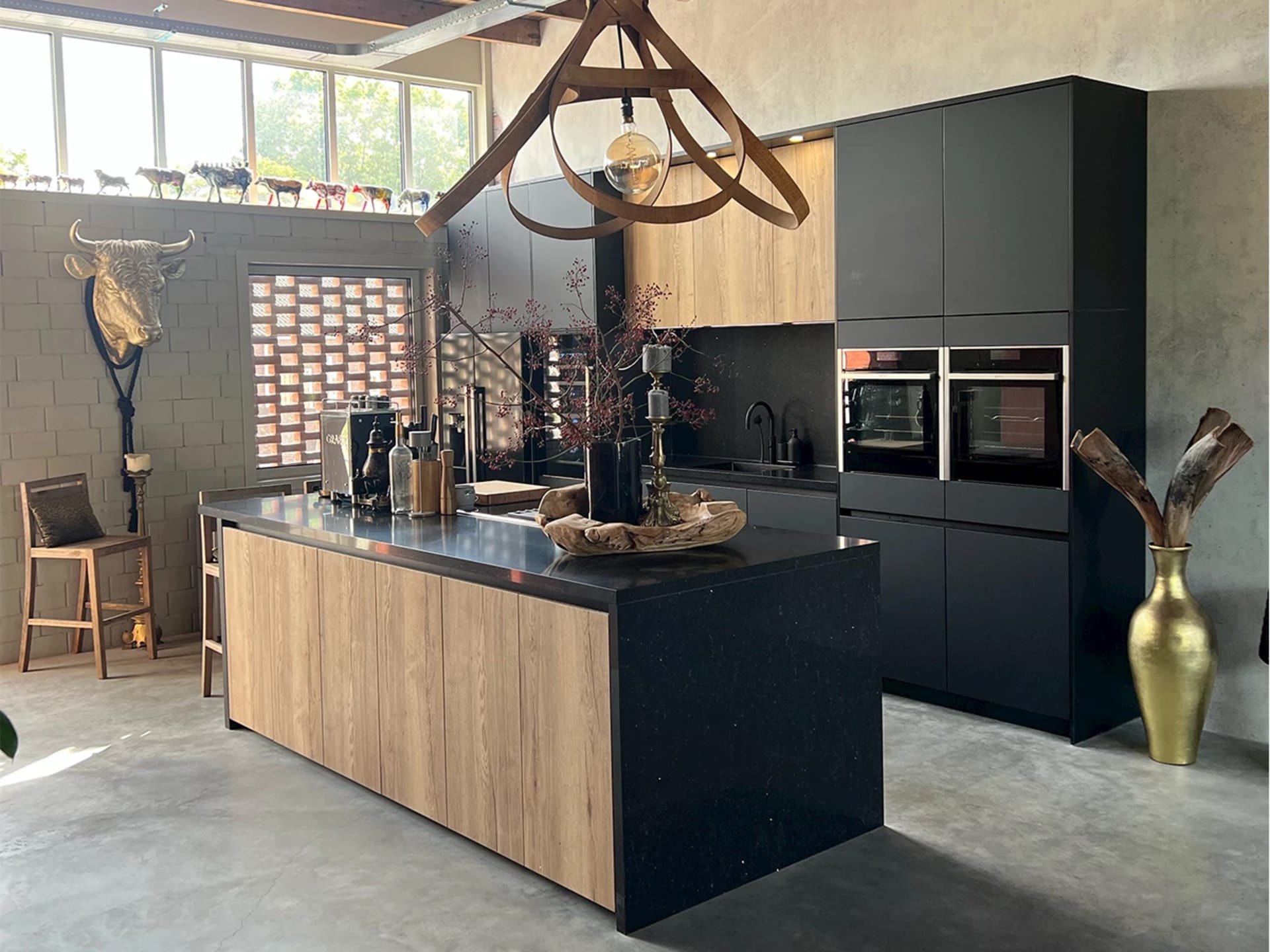 Landelijke industriële keuken