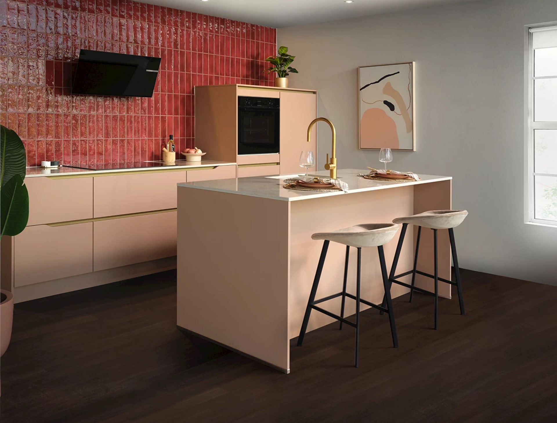 Warme keuken kleuren