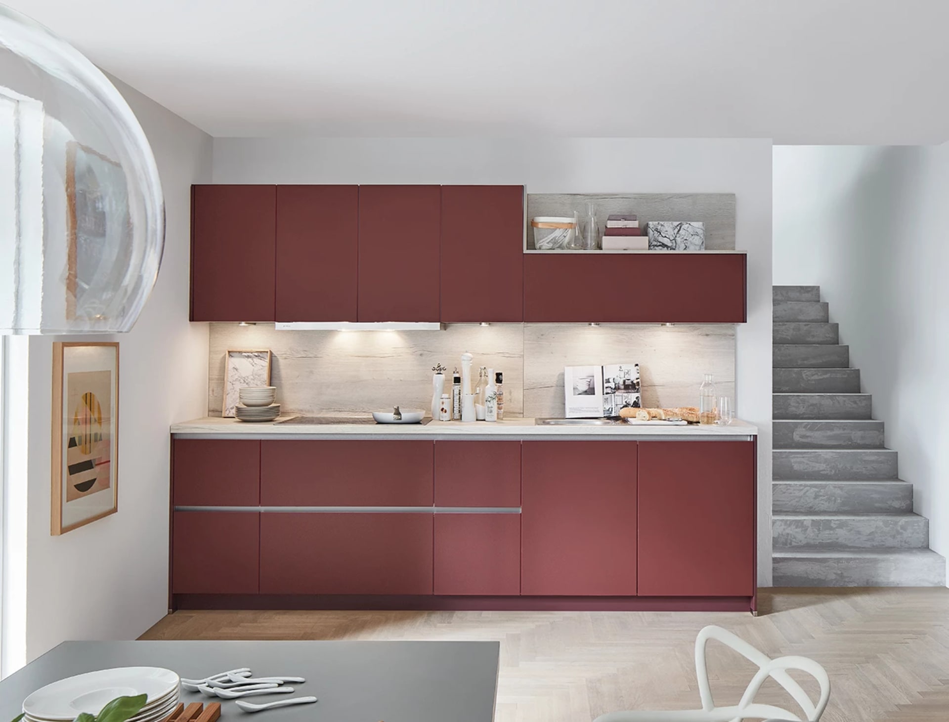 Rechte keukenopstelling 5 meter lang