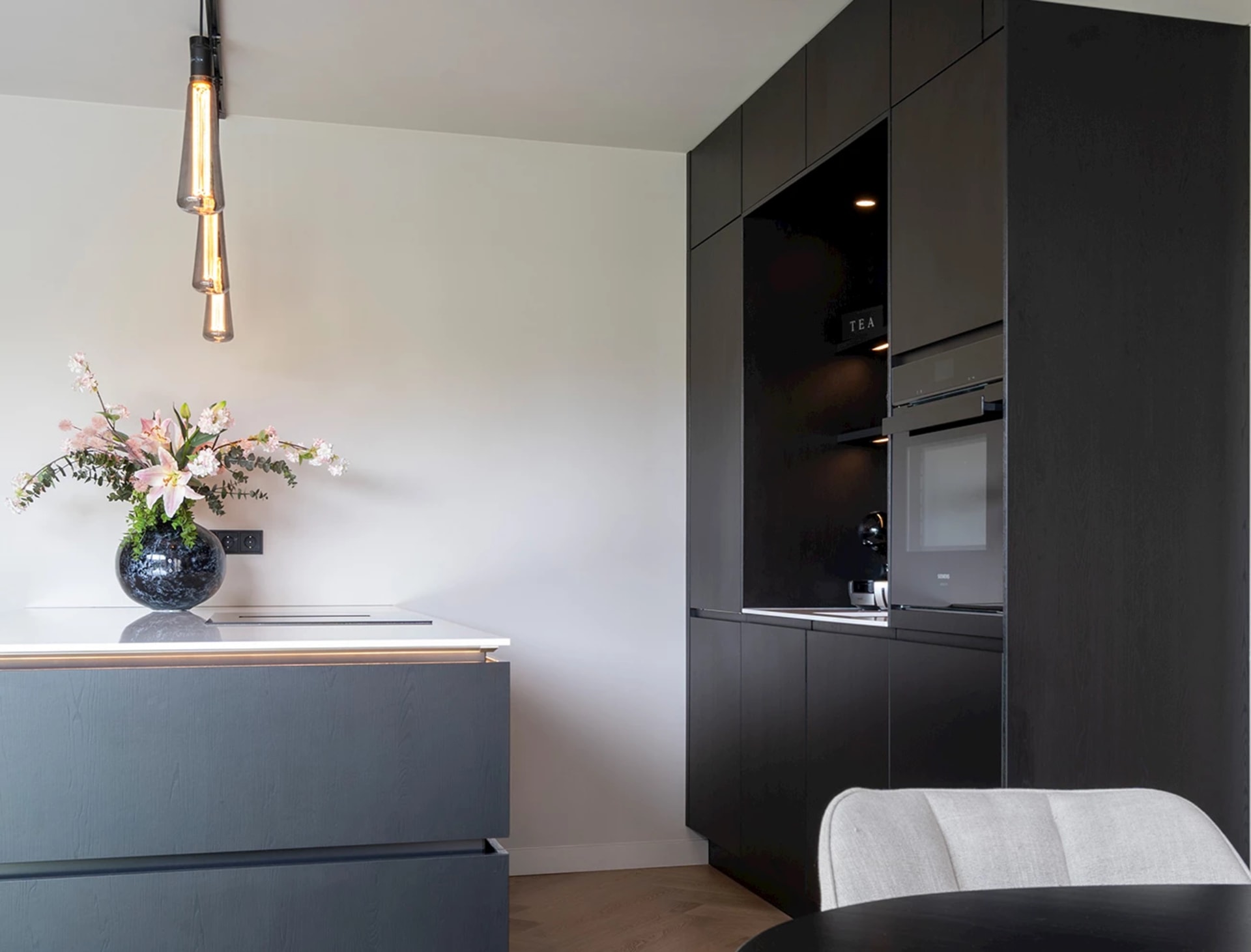 Zwarte keukenapparatuur Siemens