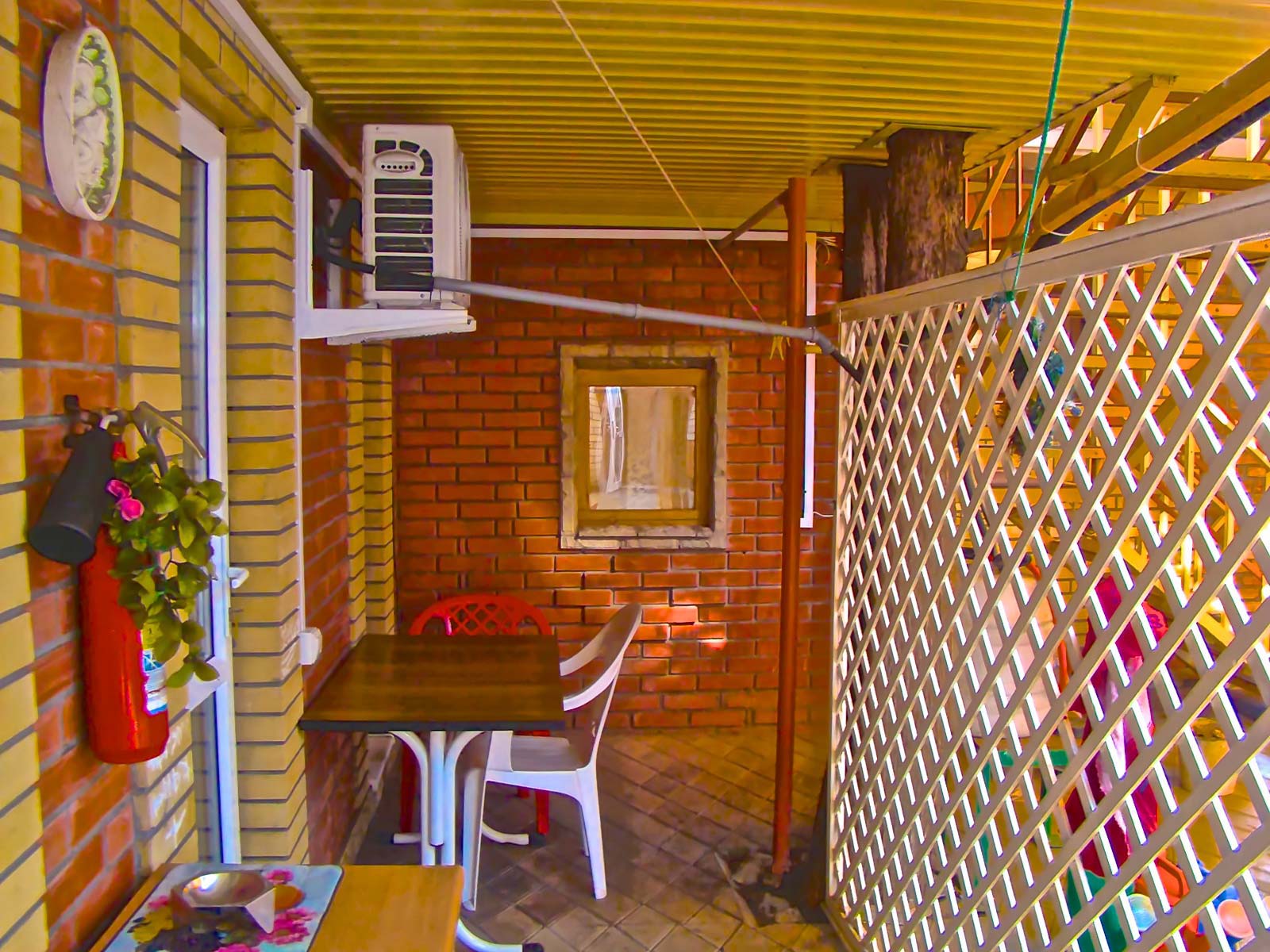 Outdoor veranda around “Bezh”