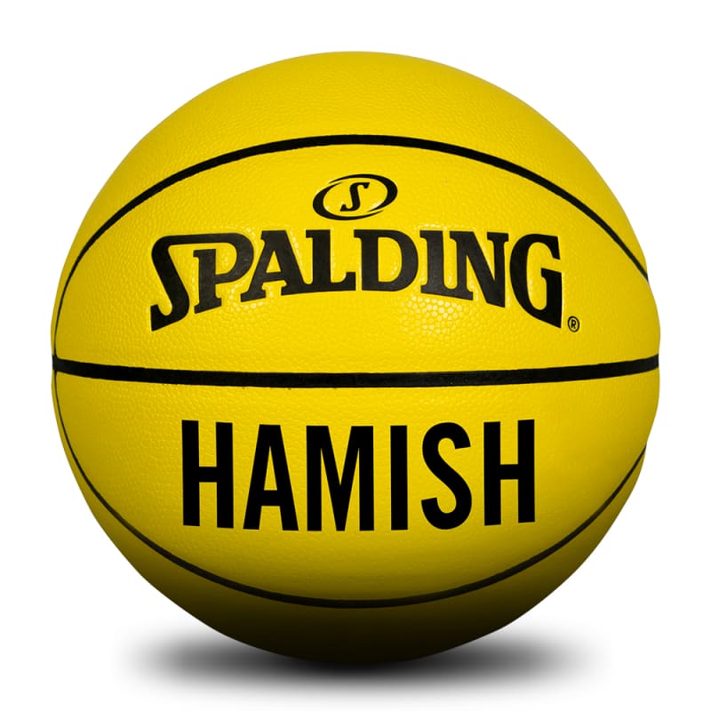 Yellow Personalised Basketball