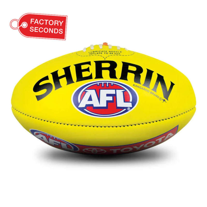 KB Seconds - AFL Mixed Logo Yellow - Size 5