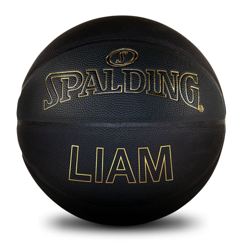 Personalised Basketball - Black & Gold