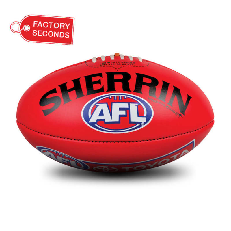 KB Seconds - AFL Mixed Logo Red - Size 5