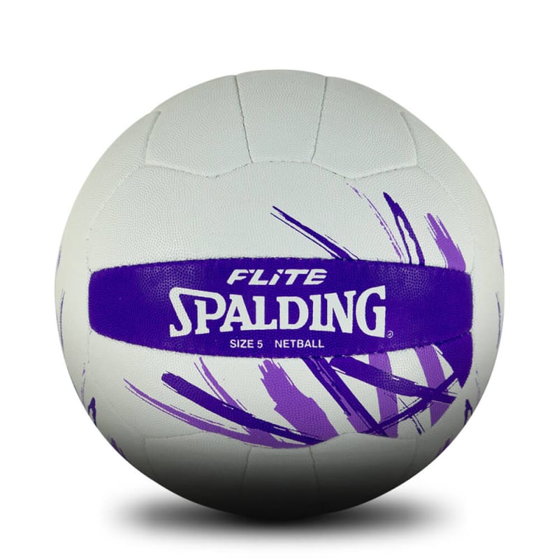 Flite Netball - White/Purple - Size 5