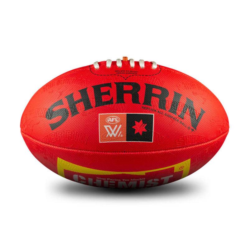 AFLW Replica All Surface Ball - Red