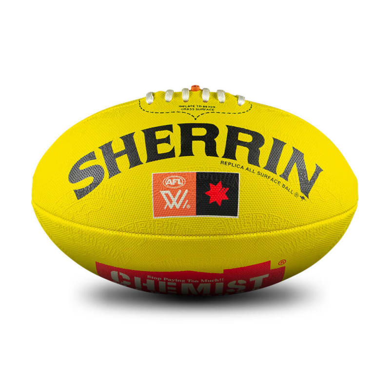 AFLW Replica All Surface Ball - Yellow