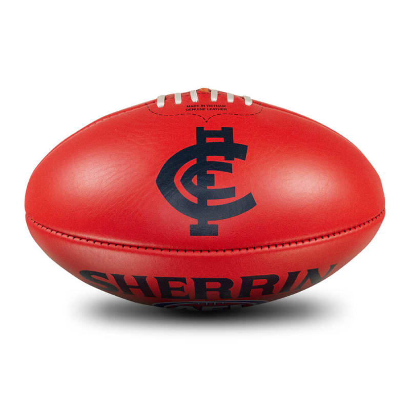 AFL Team Leather Ball - Carlton Blues