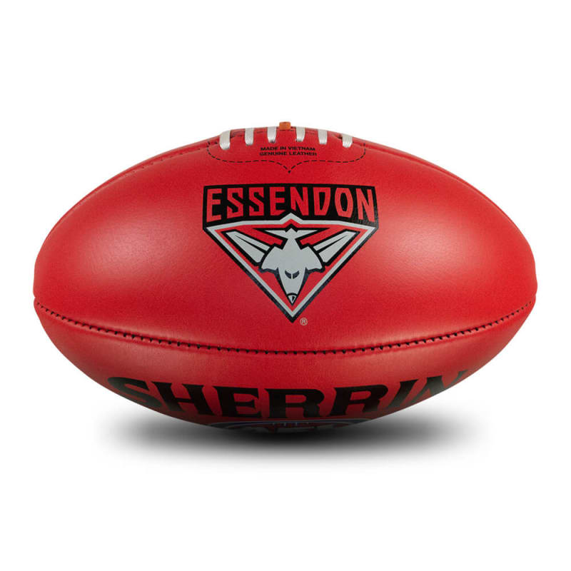 AFL Team Leather Ball - Essendon Bombers