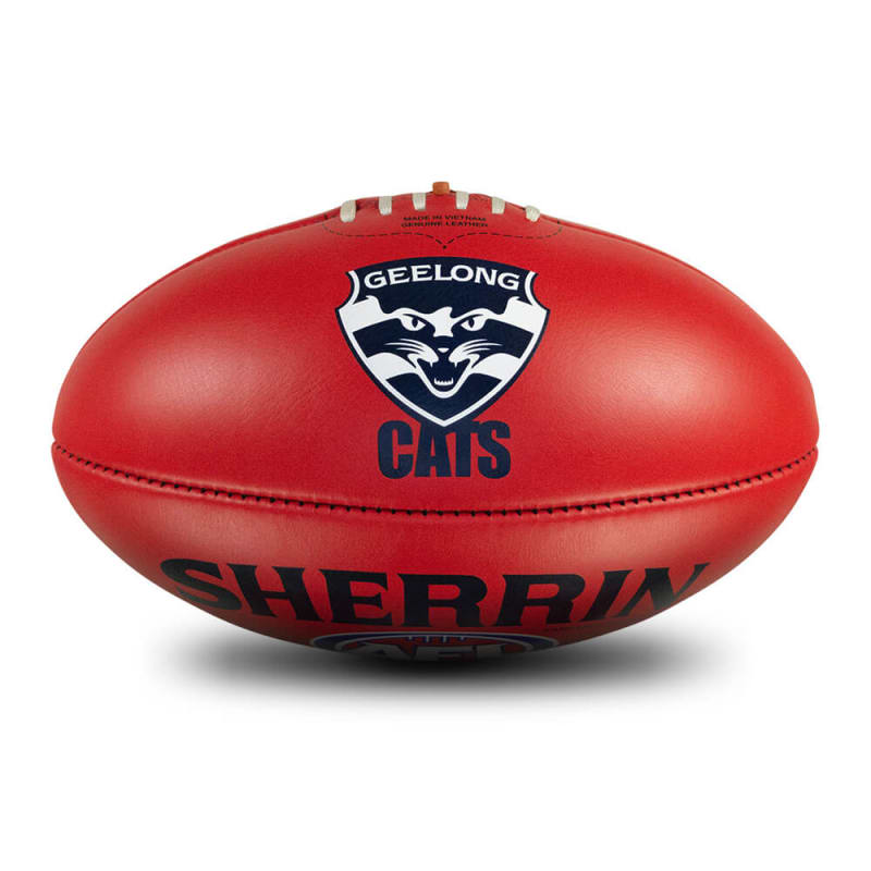 AFL Team Leather Ball - Geelong Cats