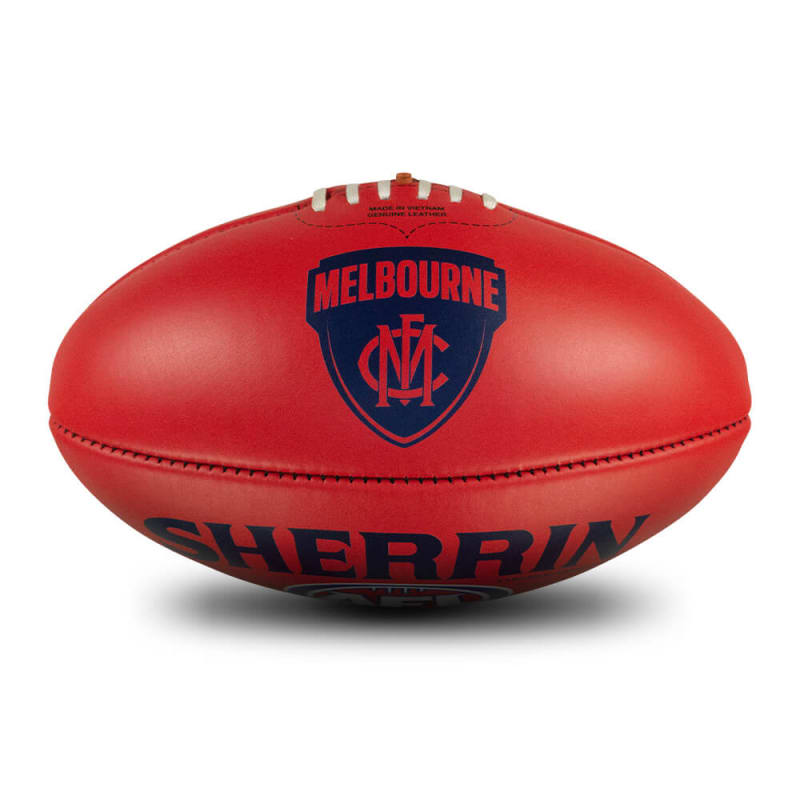 AFL Team Leather Ball - Melbourne Demons