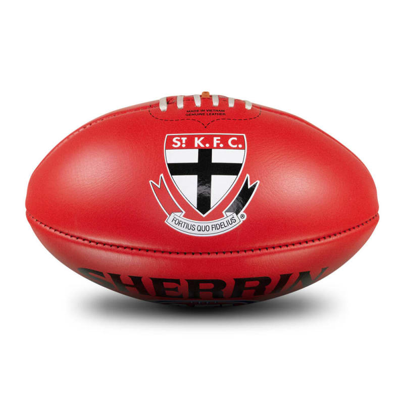 AFL Team Leather Ball - St Kilda Saints