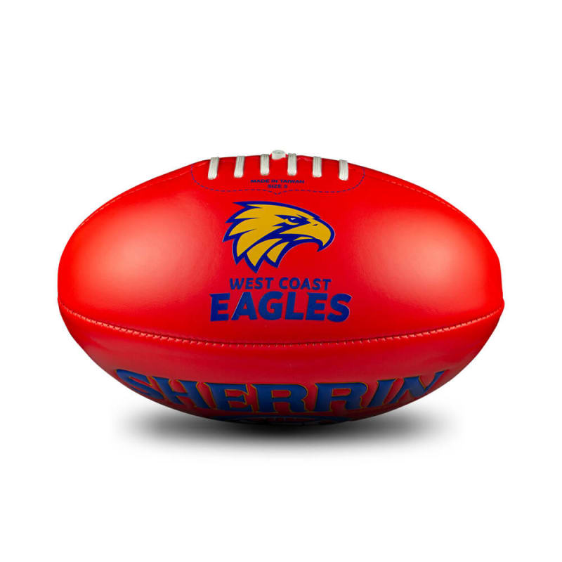 West Coast Eagles Super Soft Touch - Red Size 3