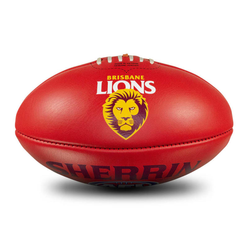 AFL Team Leather Ball - Brisbane Lions