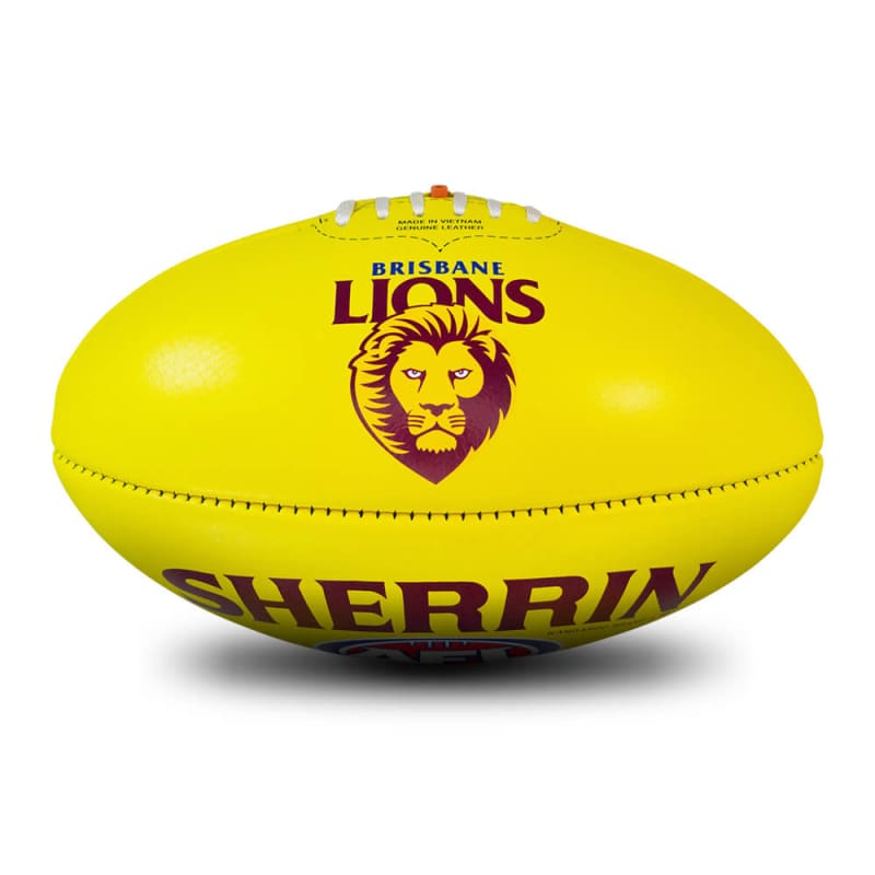 AFL Team Leather Ball - Brisbane Lions