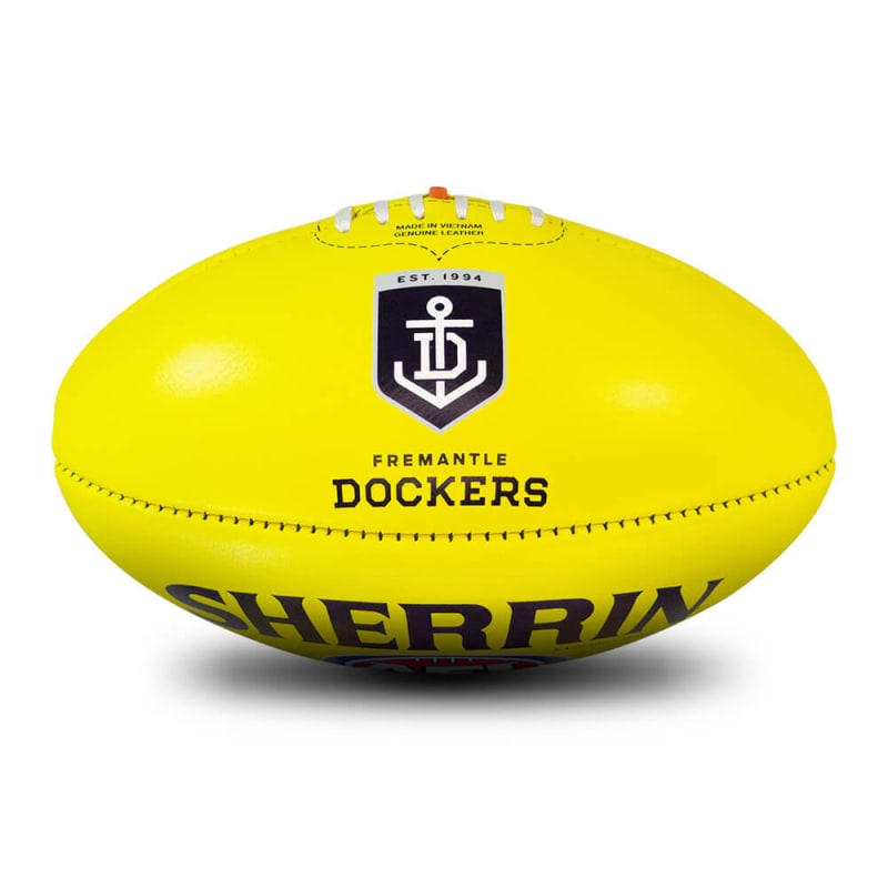 AFL Team Leather Ball - Fremantle Dockers